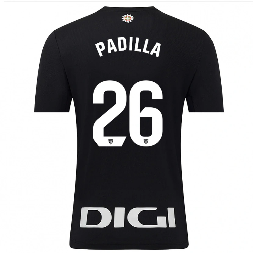 Danxen Homem Álex Padilla #26 Preto Branco Camisola Guarda-Redes 2025/26 Camisa