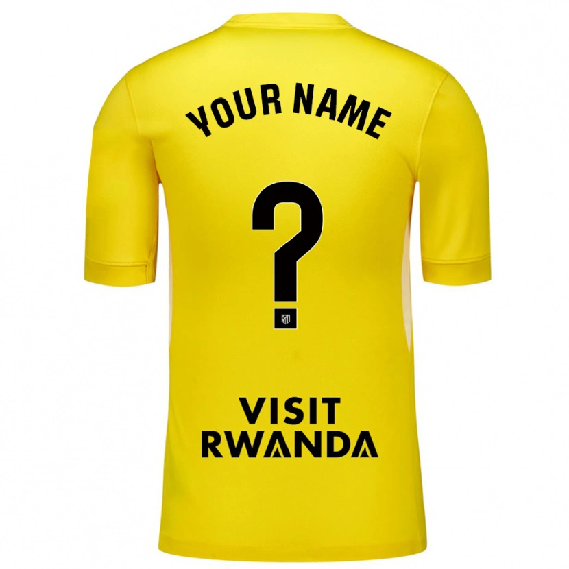 Danxen Homem Atletico Madrid Amarelo Preto Camisola Guarda-Redes 2025/26 Camisa