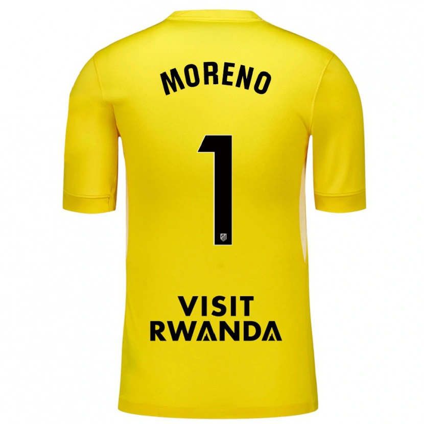 Danxen Homem Álvaro Moreno #1 Amarelo Preto Camisola Guarda-Redes 2025/26 Camisa