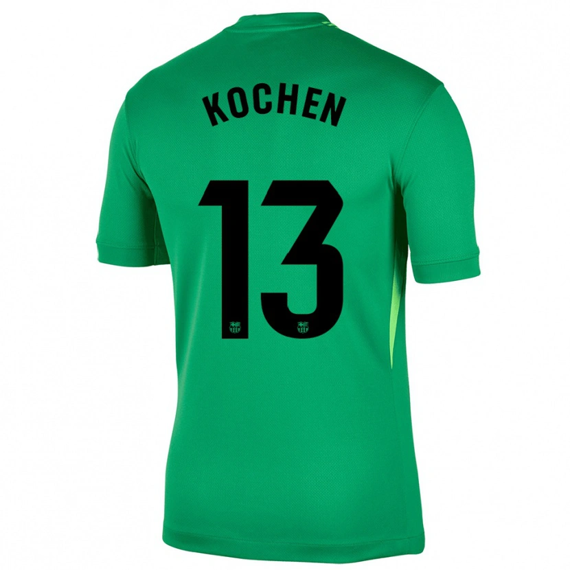Danxen Homem Diego Kochen #13 Verde Preto Camisola Guarda-Redes 2025/26 Camisa