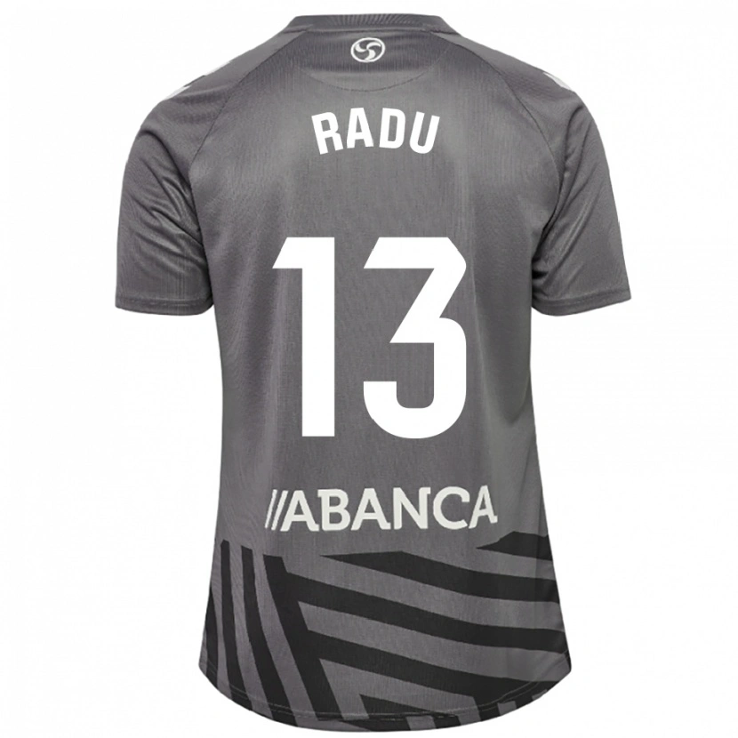 Danxen Homem Ionuț Radu #13 Cinza Escuro Preto Camisola Guarda-Redes 2025/26 Camisa