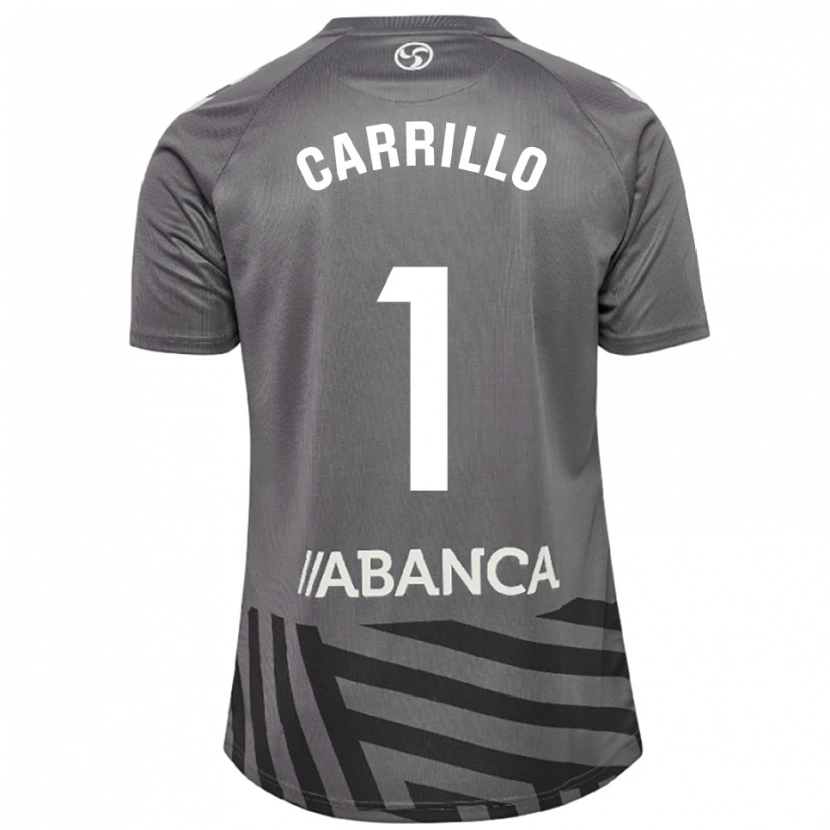 Danxen Homem Coke Carrillo #1 Cinza Escuro Preto Camisola Guarda-Redes 2025/26 Camisa