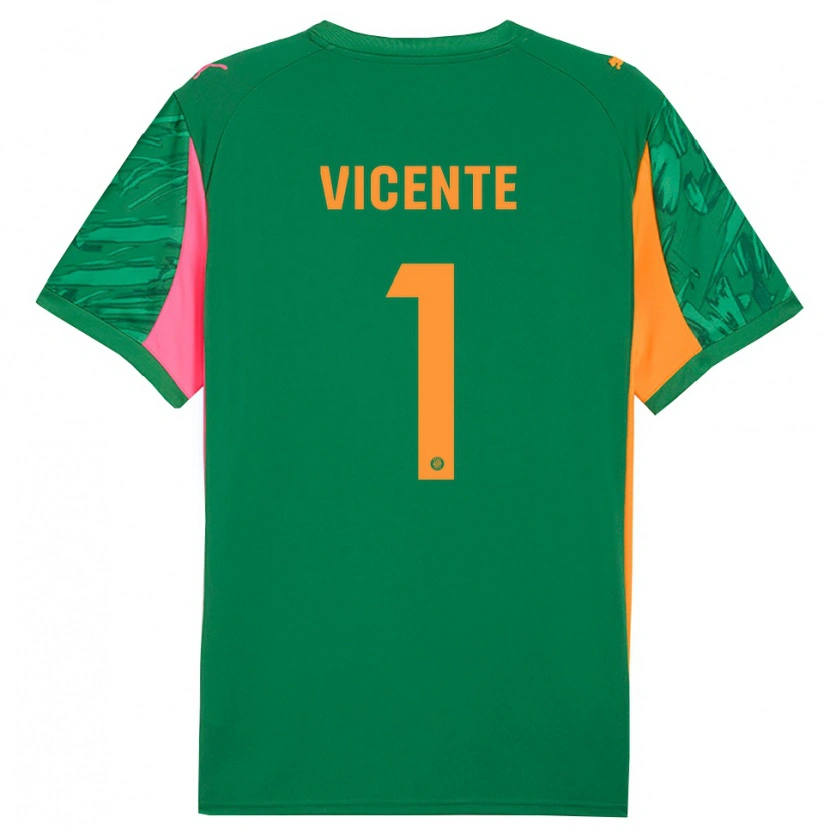 Danxen Homem Diego Vicente #1 Verde Laranja Camisola Guarda-Redes 2025/26 Camisa