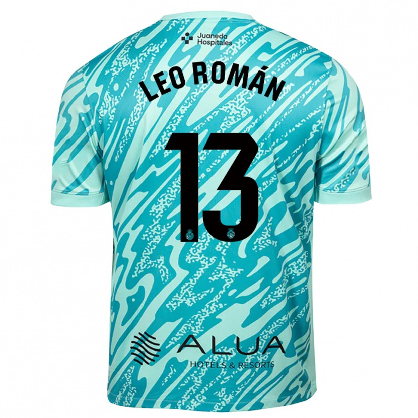 Danxen Homem Leo Román #13 Ciano Preto Camisola Guarda-Redes 2025/26 Camisa