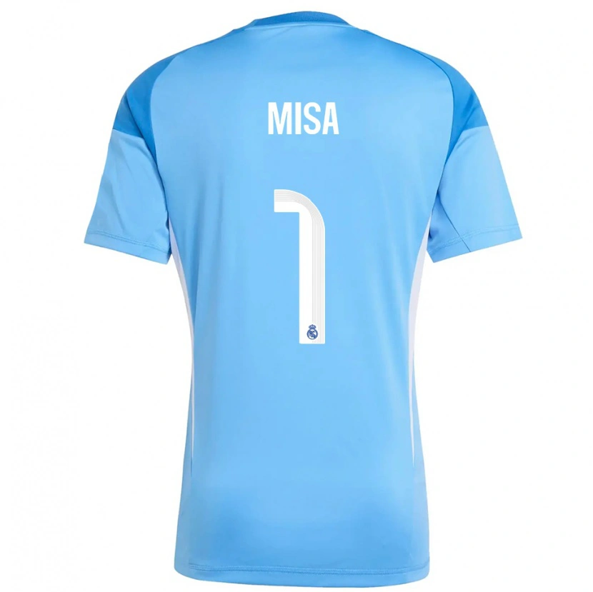 Danxen Homem Misa Rodríguez #1 Azul Céu Branco Camisola Guarda-Redes 2025/26 Camisa