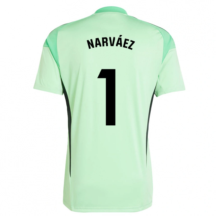 Danxen Homem Miguel Narváez #1 Verde Claro Preto Camisola Guarda-Redes 2025/26 Camisa