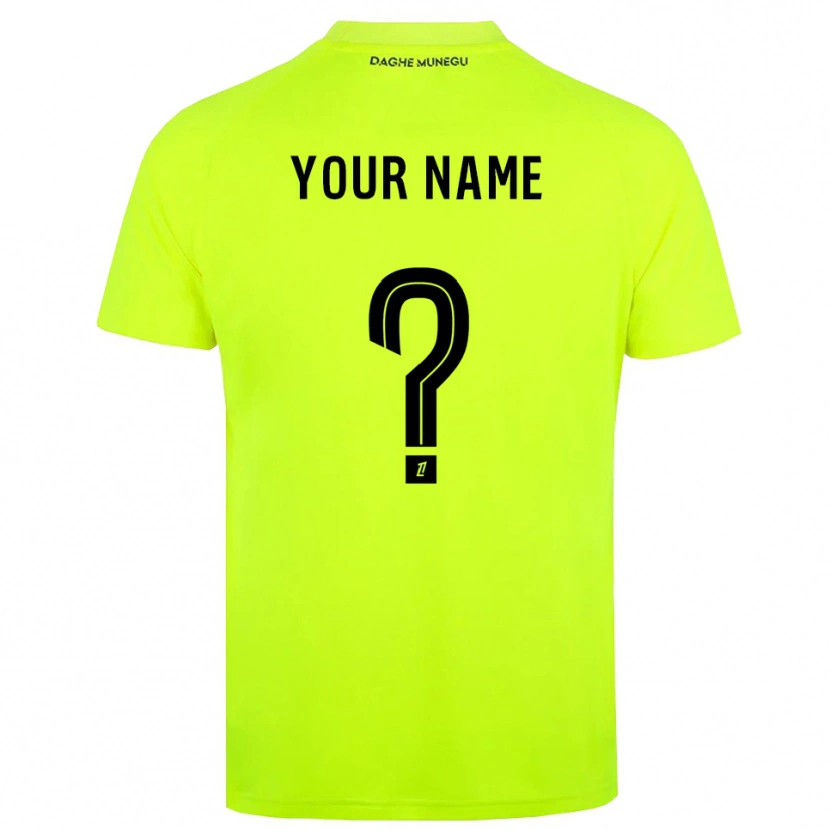 Danxen Homem AS Monaco Verde Fluorescente Preto Camisola Guarda-Redes 2025/26 Camisa