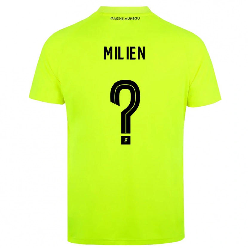 Danxen Homem Kenley Milien #0 Verde Fluorescente Preto Camisola Guarda-Redes 2025/26 Camisa