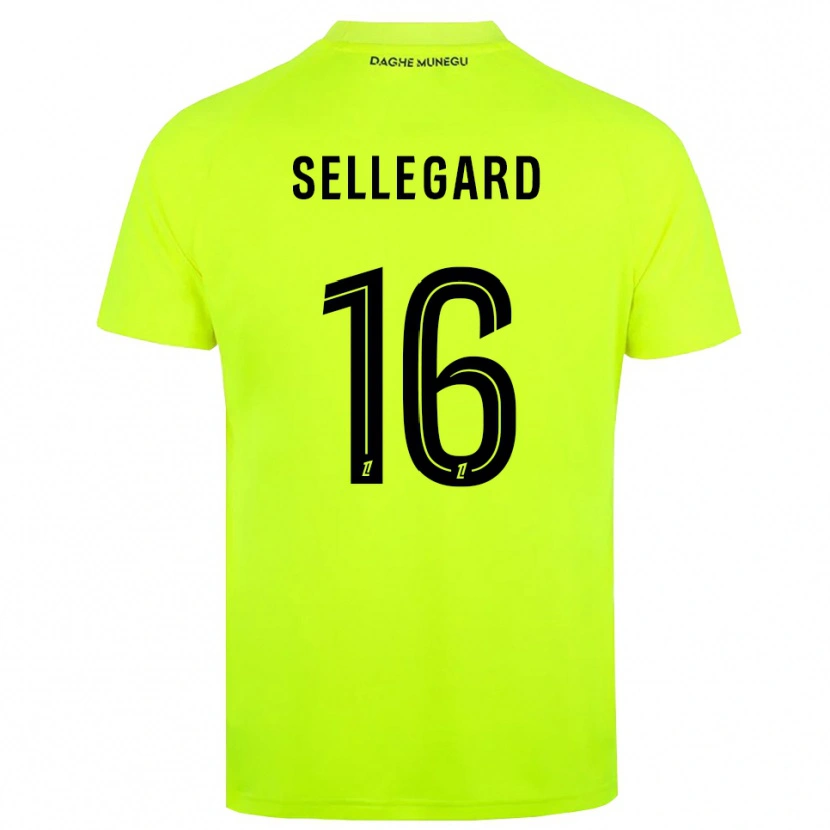 Danxen Homem Alexander Sellegard #16 Verde Fluorescente Preto Camisola Guarda-Redes 2025/26 Camisa