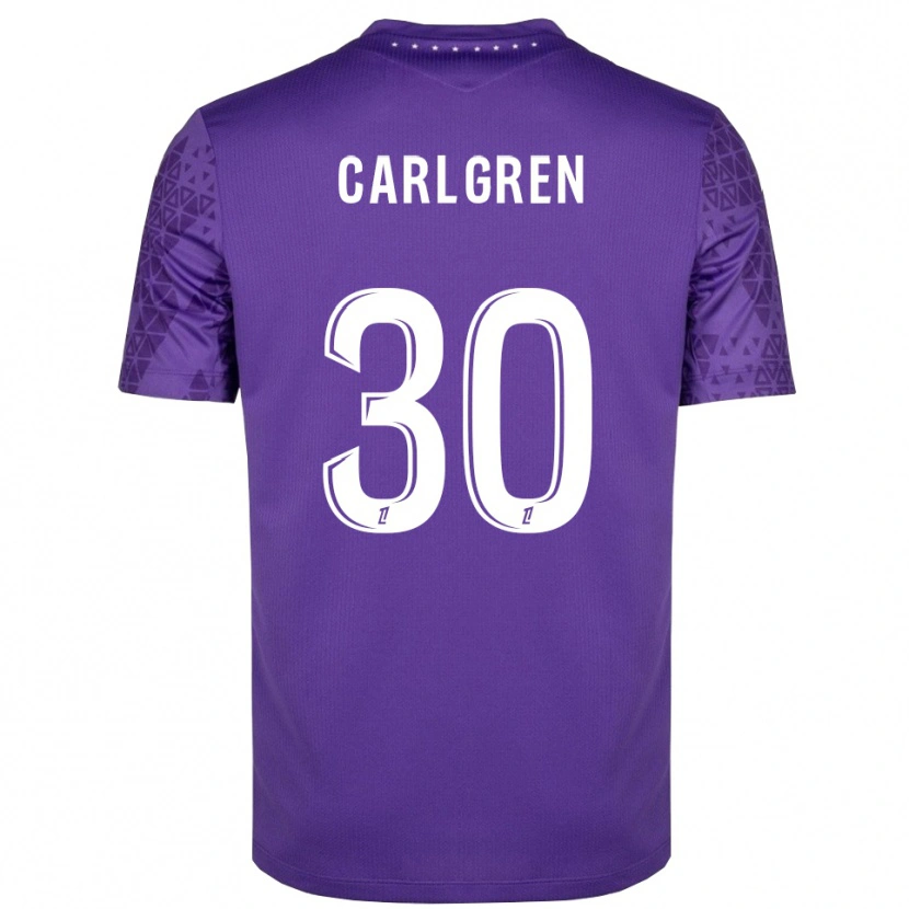 Danxen Homem Patrik Carlgren #30 Roxo Branco Camisola Guarda-Redes 2025/26 Camisa