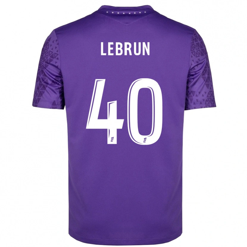 Danxen Homem Lisa Lebrun #40 Roxo Branco Camisola Guarda-Redes 2025/26 Camisa