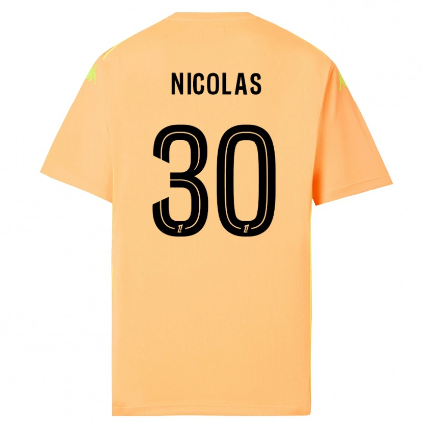 Danxen Homem Lina-Lou Nicolas #30 Laranja Escuro Preto Camisola Guarda-Redes 2025/26 Camisa