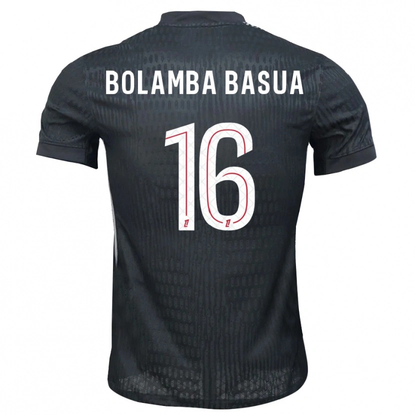 Danxen Homem Kévin Bolamba Basua #16 Cinza Escuro Preto Camisola Guarda-Redes 2025/26 Camisa