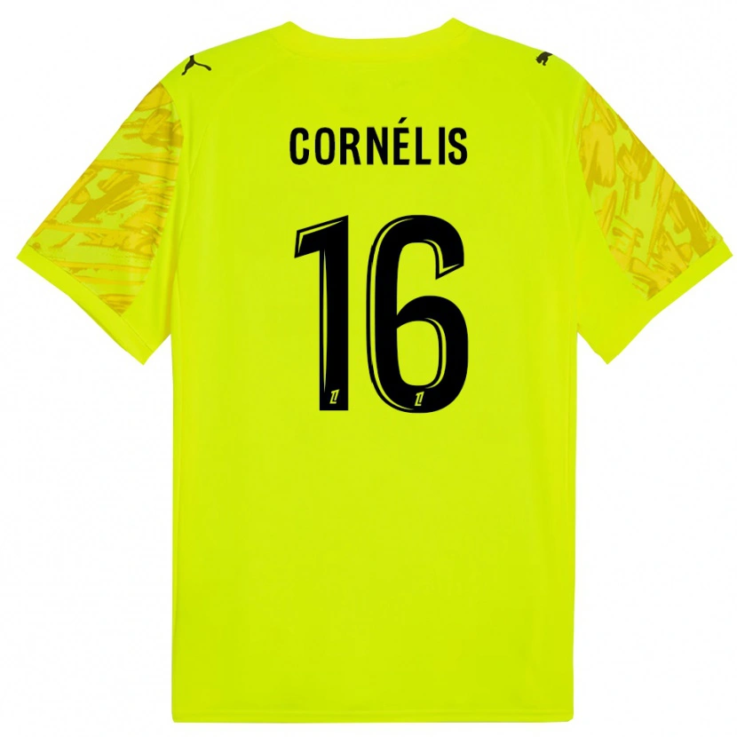Danxen Homem Aristide Cornélis #16 Verde Fluorescente Amarelo Camisola Guarda-Redes 2025/26 Camisa