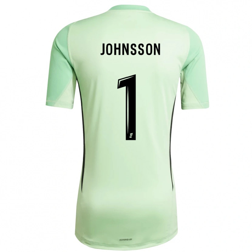 Danxen Homem Karl-Johan Johnsson #1 Verde Claro Preto Camisola Guarda-Redes 2025/26 Camisa