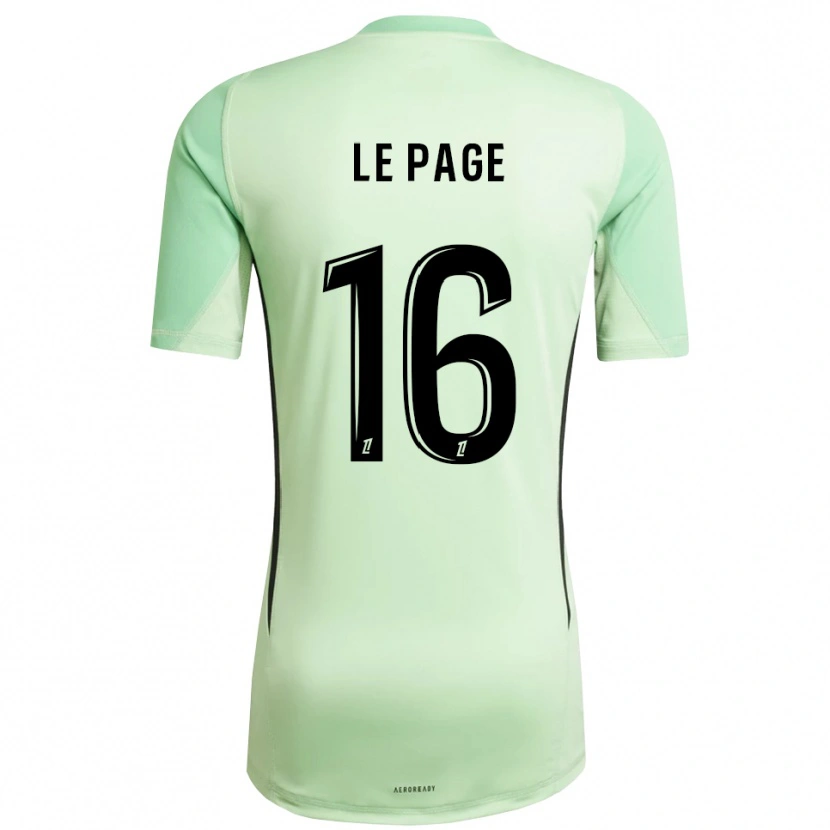 Danxen Homem Manon Le Page #16 Verde Claro Preto Camisola Guarda-Redes 2025/26 Camisa