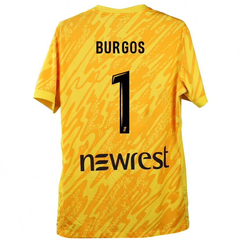 Danxen Homem Diego Burgos #1 Amarelo Preto Camisola Guarda-Redes 2025/26 Camisa