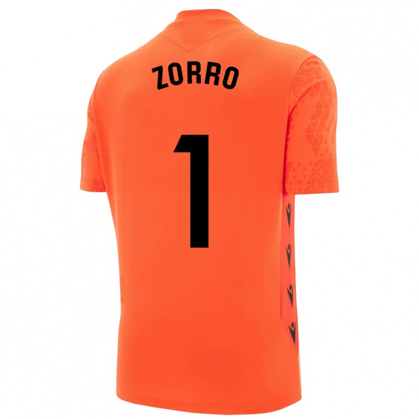 Danxen Homem Zorro #1 Laranja Preto Camisola Guarda-Redes 2025/26 Camisa