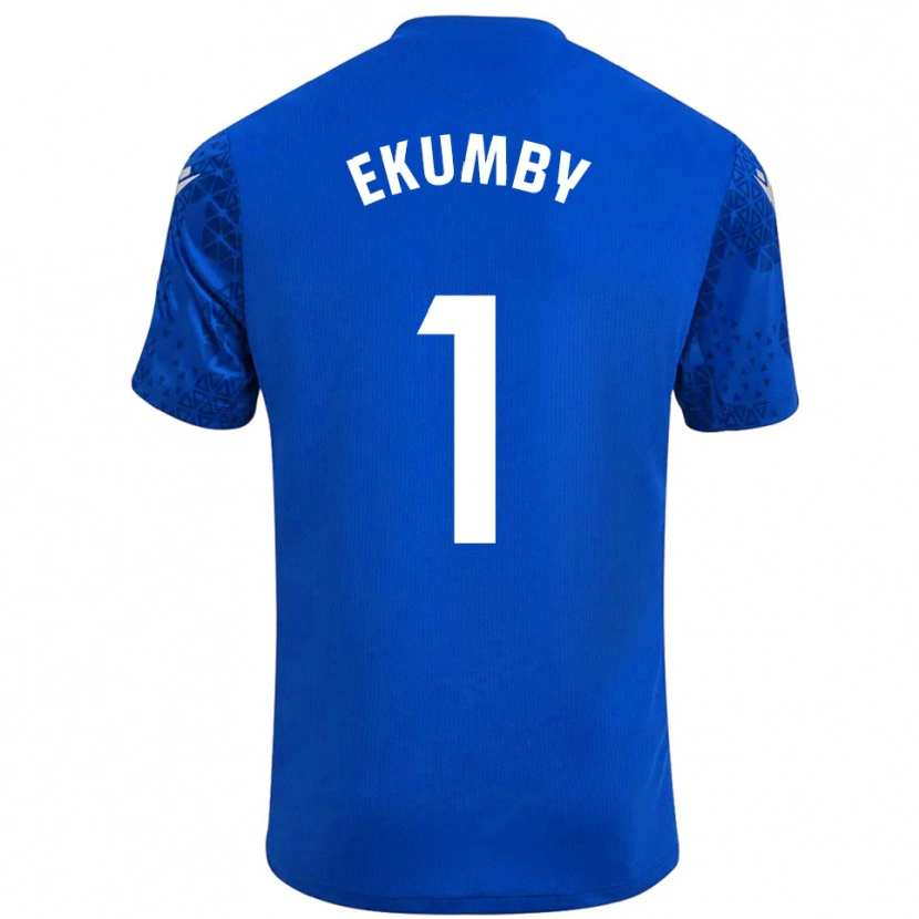 Danxen Homem Ekumby #1 Azul Branco Camisola Guarda-Redes 2025/26 Camisa
