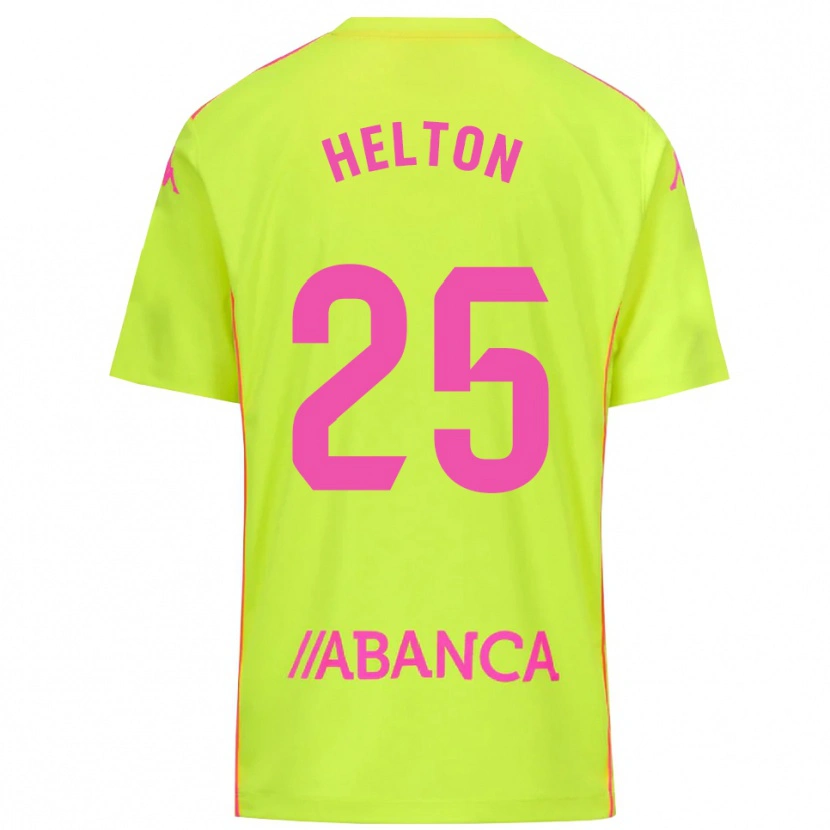 Danxen Homem Helton Leite #25 Amarelo Verde Camisola Guarda-Redes 2025/26 Camisa
