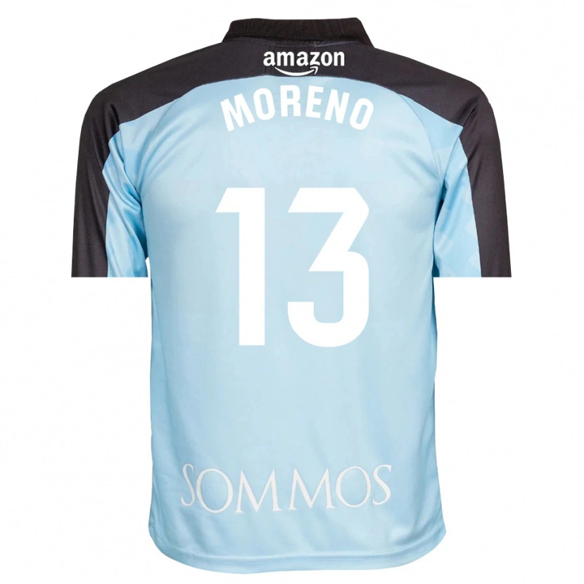Danxen Homem Eloy Moreno #13 Azul Claro Preto Camisola Guarda-Redes 2025/26 Camisa