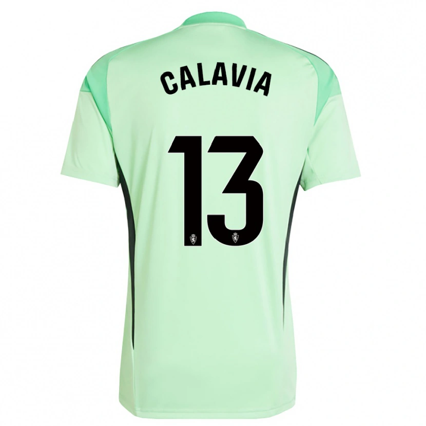Danxen Homem Carlos Calavia #13 Verde Mola Médio Camisola Guarda-Redes 2025/26 Camisa