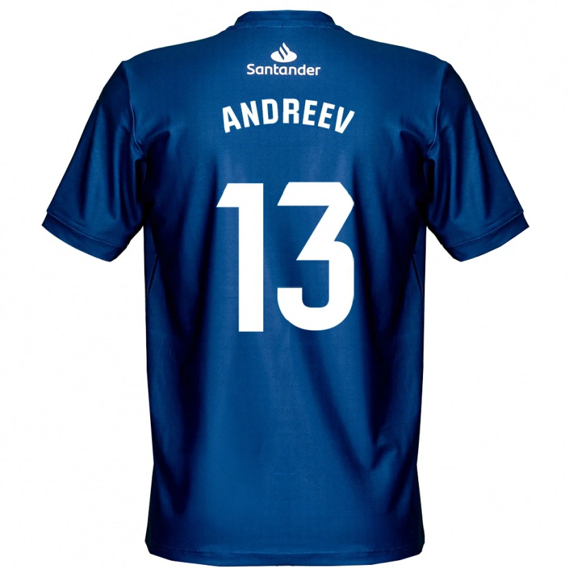 Danxen Homem Plamen Andreev #13 Azul Real Branco Camisola Guarda-Redes 2025/26 Camisa