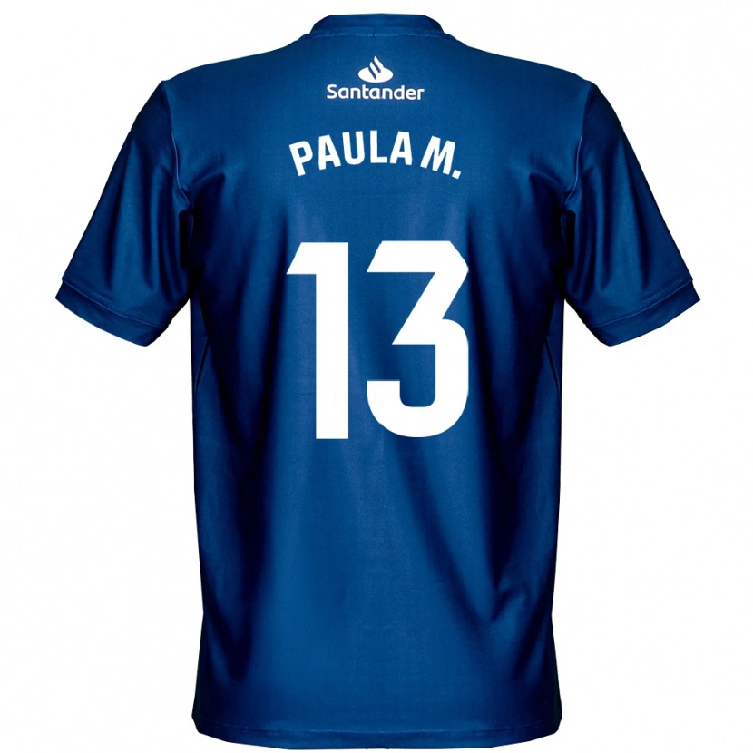Danxen Homem Paula Muñoz Álvarez #13 Azul Real Branco Camisola Guarda-Redes 2025/26 Camisa