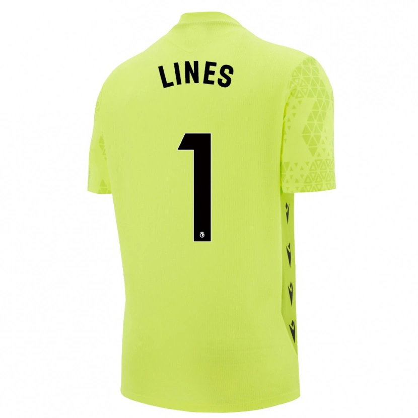 Danxen Homem Laura Inés Aguilar #1 Verde Amarelo Preto Camisola Guarda-Redes 2025/26 Camisa
