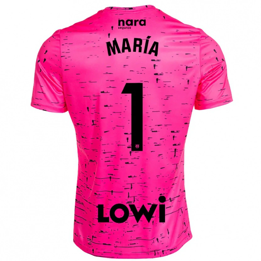 Danxen Homem María Hernández #1 Rosa Profundo Preto Camisola Guarda-Redes 2025/26 Camisa
