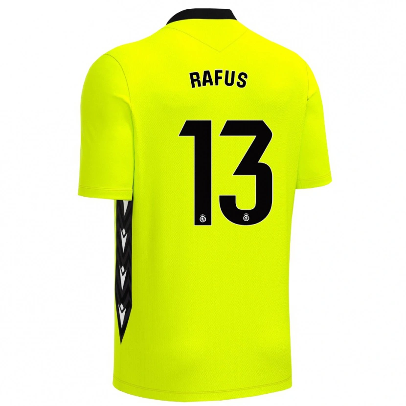 Danxen Homem Arnau Rafús #13 Verde Amarelo Preto Camisola Guarda-Redes 2025/26 Camisa