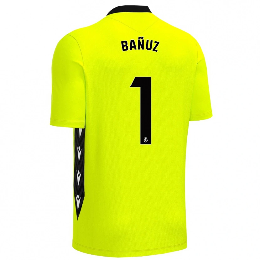 Danxen Homem Miguel Bañuz #1 Verde Amarelo Preto Camisola Guarda-Redes 2025/26 Camisa