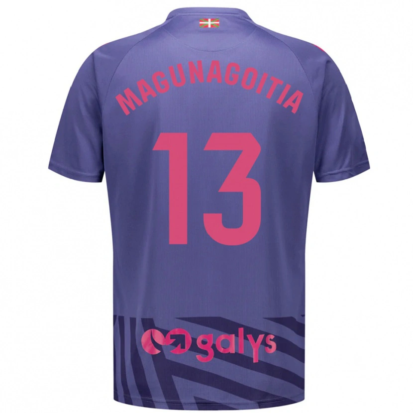 Danxen Homem Jonmi Magunagoitia #13 Azul Cinza Roxo Camisola Guarda-Redes 2025/26 Camisa