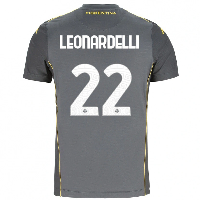 Danxen Homem Pietro Leonardelli #22 Cinza Escuro Amarelo Camisola Guarda-Redes 2025/26 Camisa