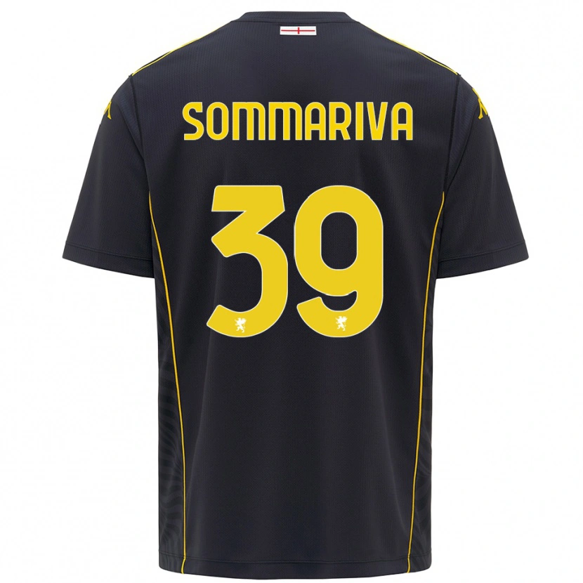 Danxen Homem Daniele Sommariva #39 Preto Amarelo Camisola Guarda-Redes 2025/26 Camisa