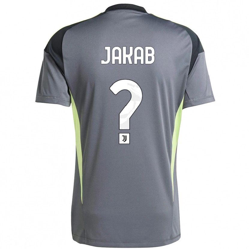 Danxen Homem Mátyás Jakab #0 Cinza Escuro Branco Camisola Guarda-Redes 2025/26 Camisa