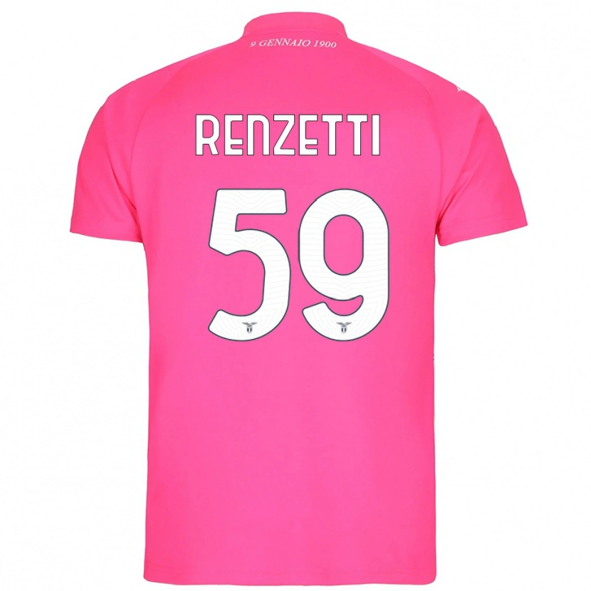 Danxen Homem Davide Renzetti #59 Rosa Intenso Camisola Guarda-Redes 2025/26 Camisa