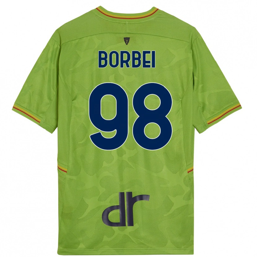 Danxen Homem Alexandru Borbei #98 Verde Floresta Preto Camisola Guarda-Redes 2025/26 Camisa