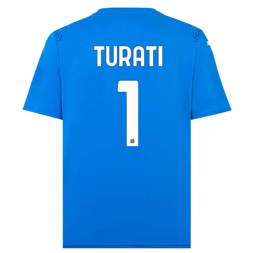 Danxen Homem Stefano Turati #1 Azul Branco Camisola Guarda-Redes 2025/26 Camisa