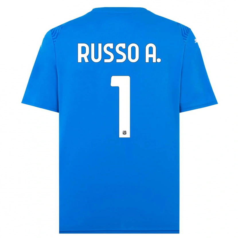 Danxen Homem Alessandro Russo #1 Azul Branco Camisola Guarda-Redes 2025/26 Camisa