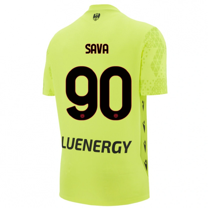 Danxen Homem Răzvan Sava #90 Verde Amarelo Preto Camisola Guarda-Redes 2025/26 Camisa