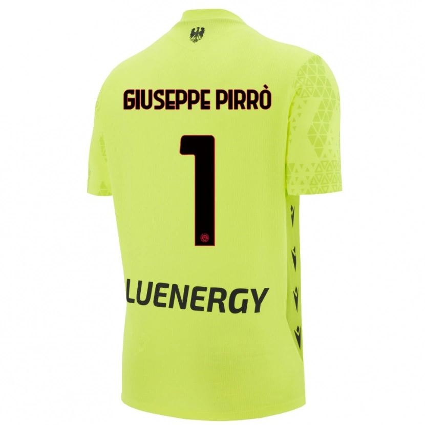Danxen Homem Marco Giuseppe Pirrò #1 Verde Amarelo Preto Camisola Guarda-Redes 2025/26 Camisa
