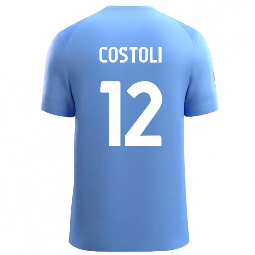Danxen Homem Luca Costoli #12 Azul Céu Branco Camisola Guarda-Redes 2025/26 Camisa