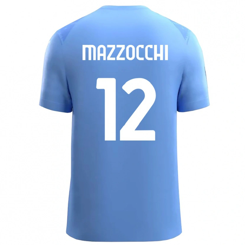 Danxen Homem Alessandro Mazzocchi #12 Azul Céu Branco Camisola Guarda-Redes 2025/26 Camisa