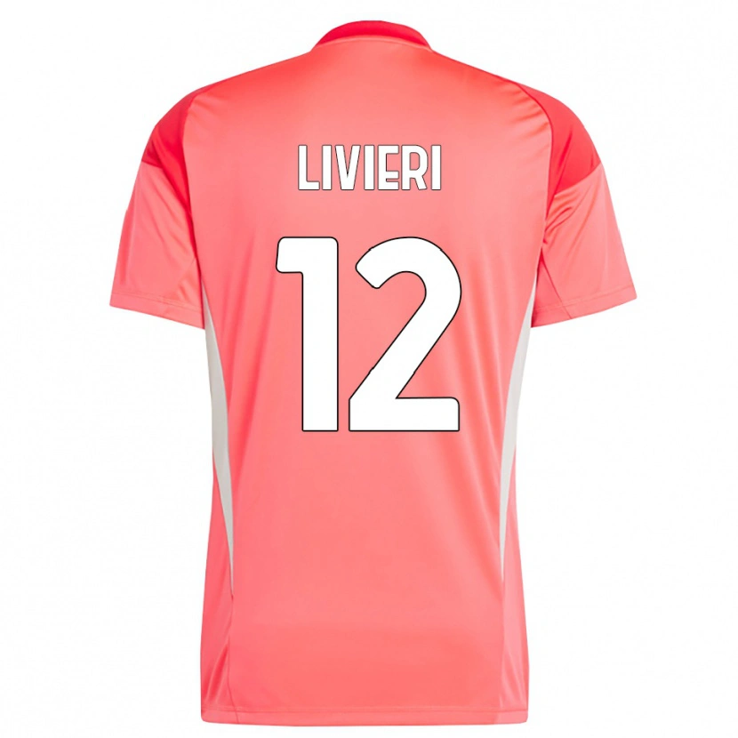 Danxen Homem Alessandro Livieri #12 Branco Vermelho Camisola Guarda-Redes 2025/26 Camisa