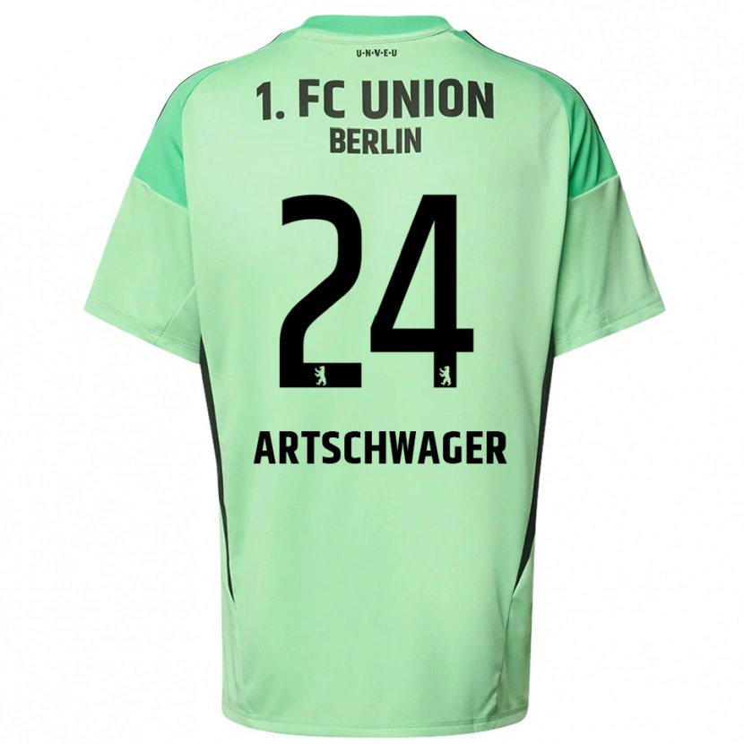 Danxen Homem Finn Artschwager #24 Preto Verde Claro Camisola Guarda-Redes 2025/26 Camisa