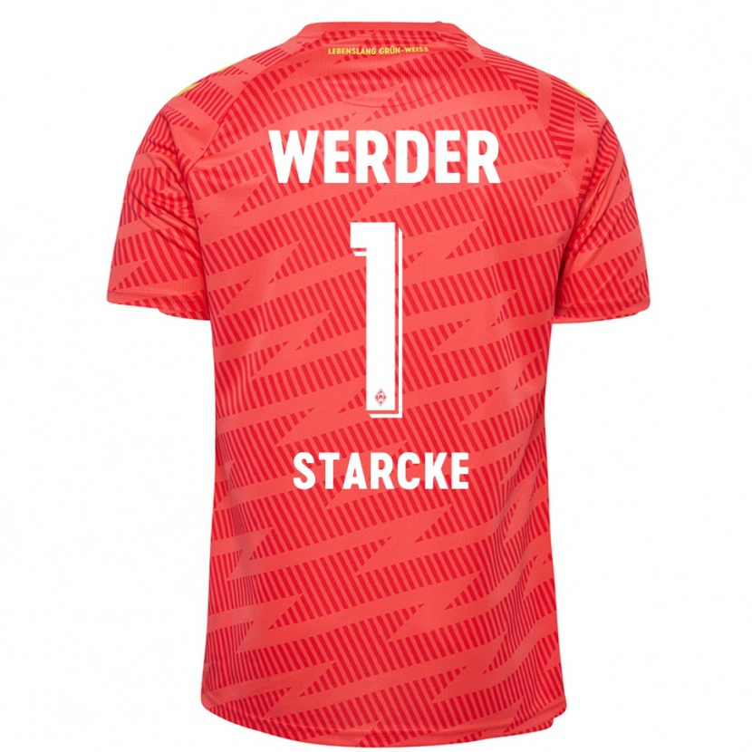 Danxen Homem Bennet Starcke #1 Amarelo Vermelho Camisola Guarda-Redes 2025/26 Camisa