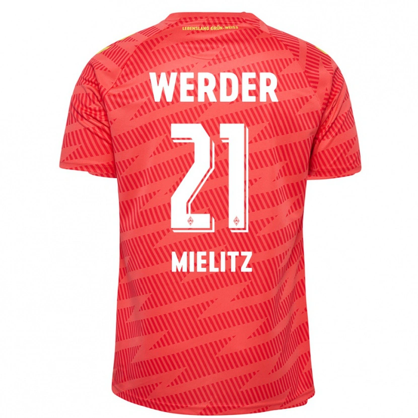 Danxen Homem Sebastian Mielitz #21 Amarelo Vermelho Camisola Guarda-Redes 2025/26 Camisa