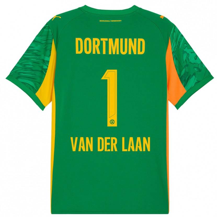Danxen Homem Laura Van Der Laan #1 Verde Laranja Camisola Guarda-Redes 2025/26 Camisa