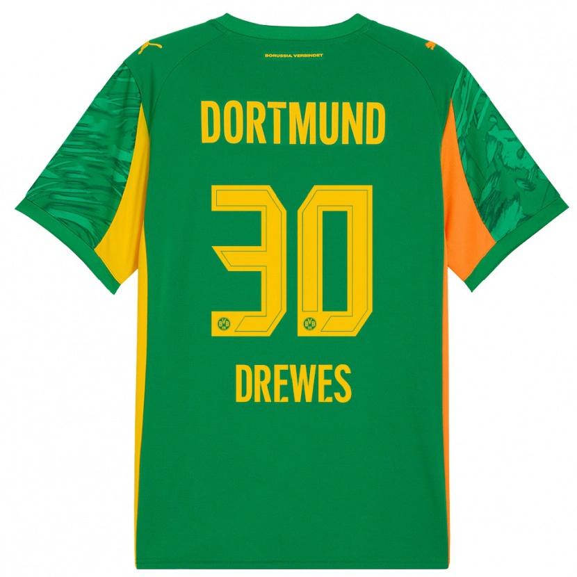 Danxen Homem Patrick Drewes #30 Verde Laranja Camisola Guarda-Redes 2025/26 Camisa